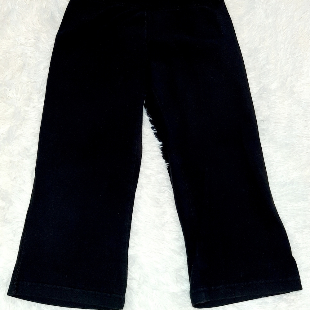 DANSKIN cropped black athletic leggings small